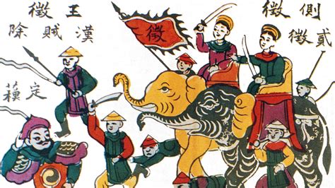 Der Aufstand der Schwestern Trưng gegen die chinesische Herrschaft: Ein Beispiel für frühen vietnamesischen Widerstand und dynastische Umbrüche